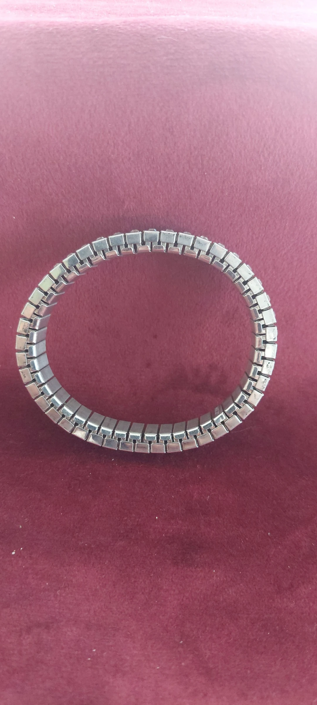 ✨ Uittrekbare Magnetische Armband van Staal & Kristalwitte Strass ✨ – photo 3